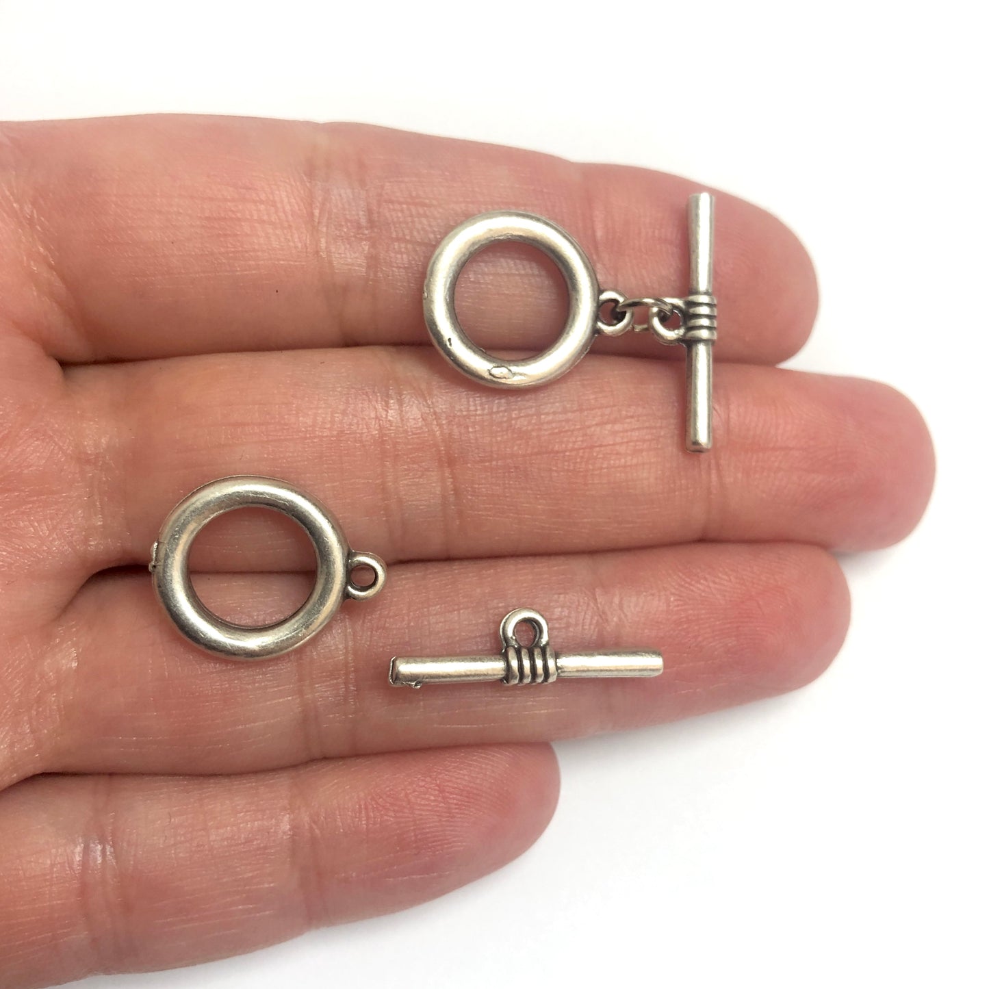 Antik Gümüş Kaplama T - Kilit - 3