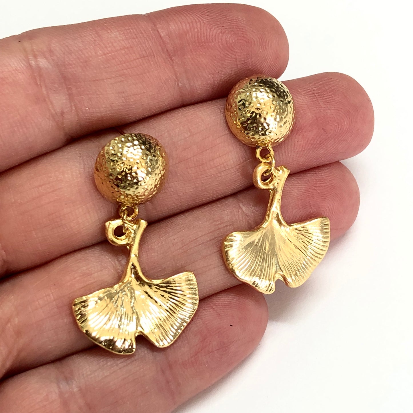 Altın Kaplama Ginko Yaprağı