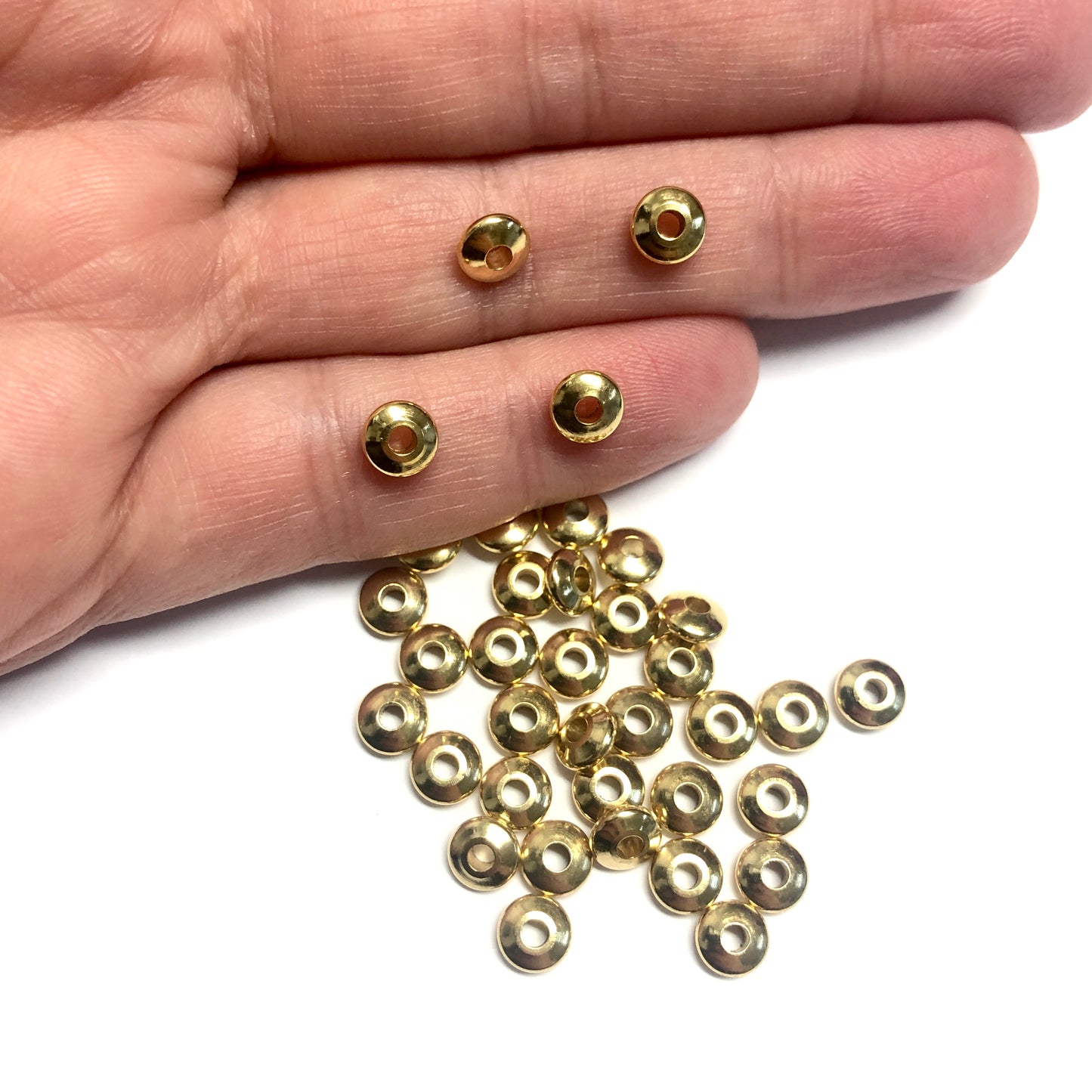 Altın Kaplama 6x2,5 Rondel Ara Aparat