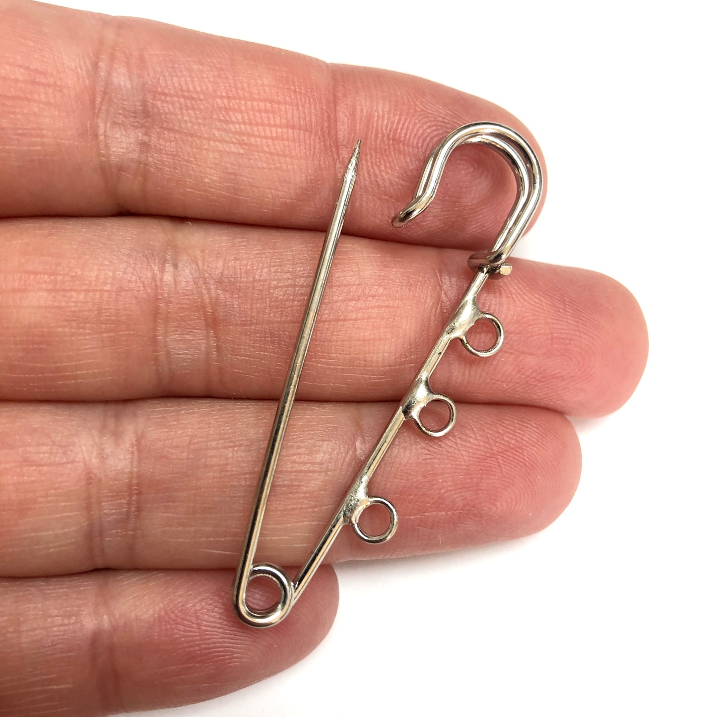 Rodyum Kaplama 3'lü İskoç İğnesi