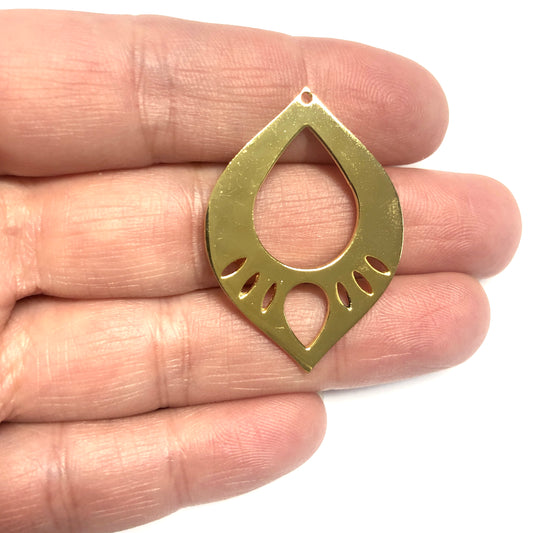 Gold Plated Large Size Colorful Zircon Stone Earring Apparatus