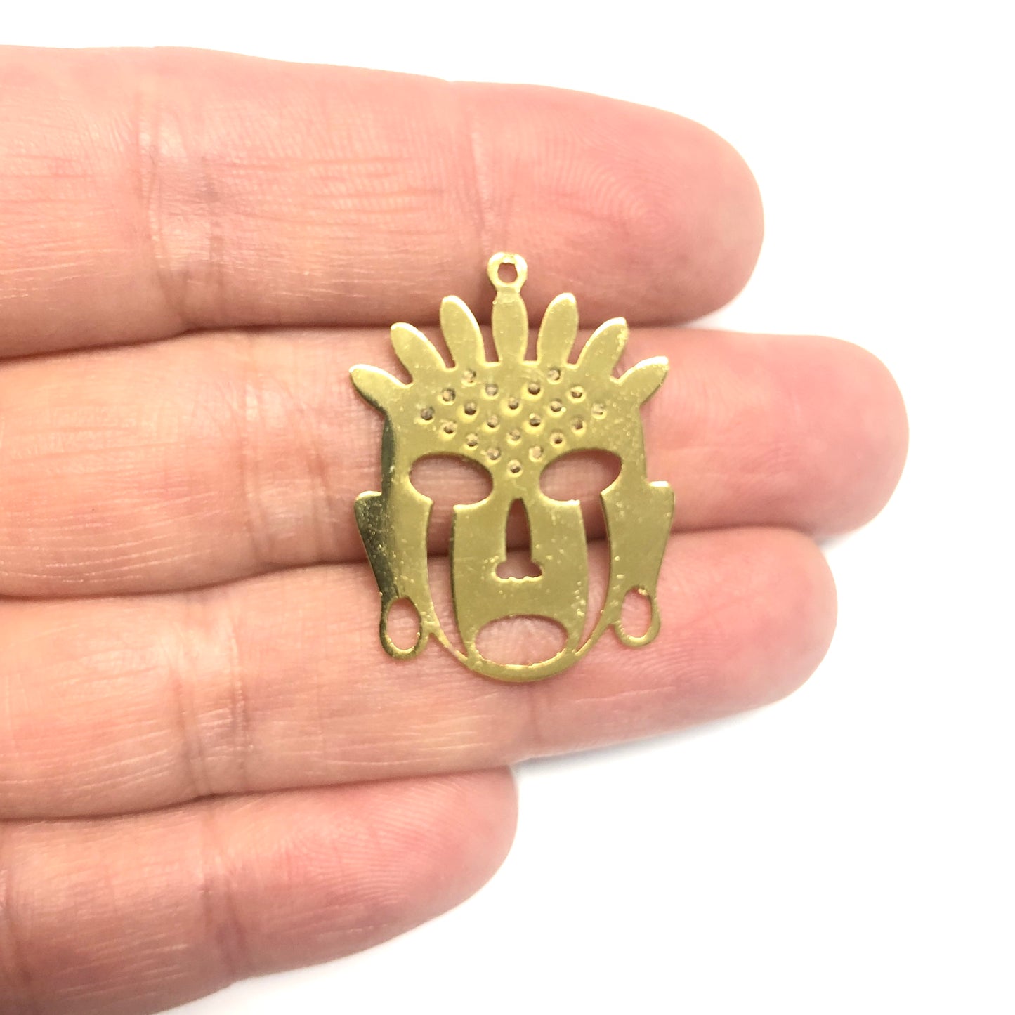 Gold Plated Large Size Colorful Zircon Stone Earring Apparatus