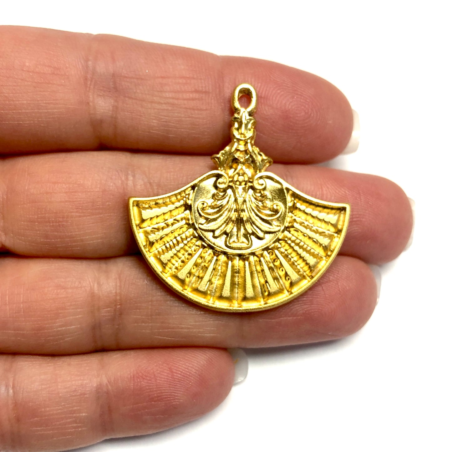 Matte Gold Plated Pendant -30 (Large)