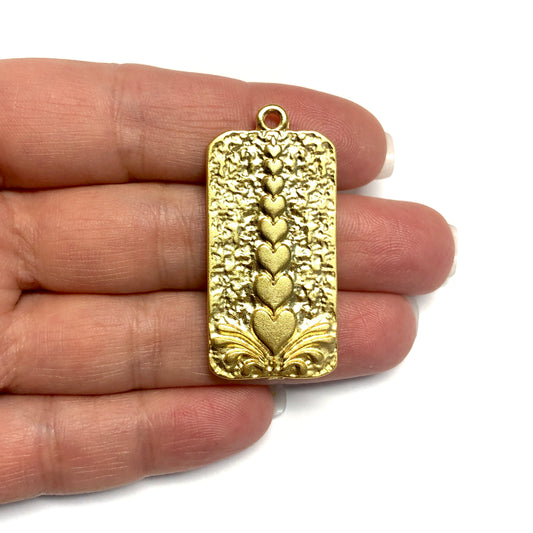 Matte Gold Plated Pendant -30 (Large)