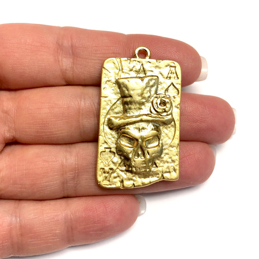 Matte Gold Plated Pendant -30 (Large)