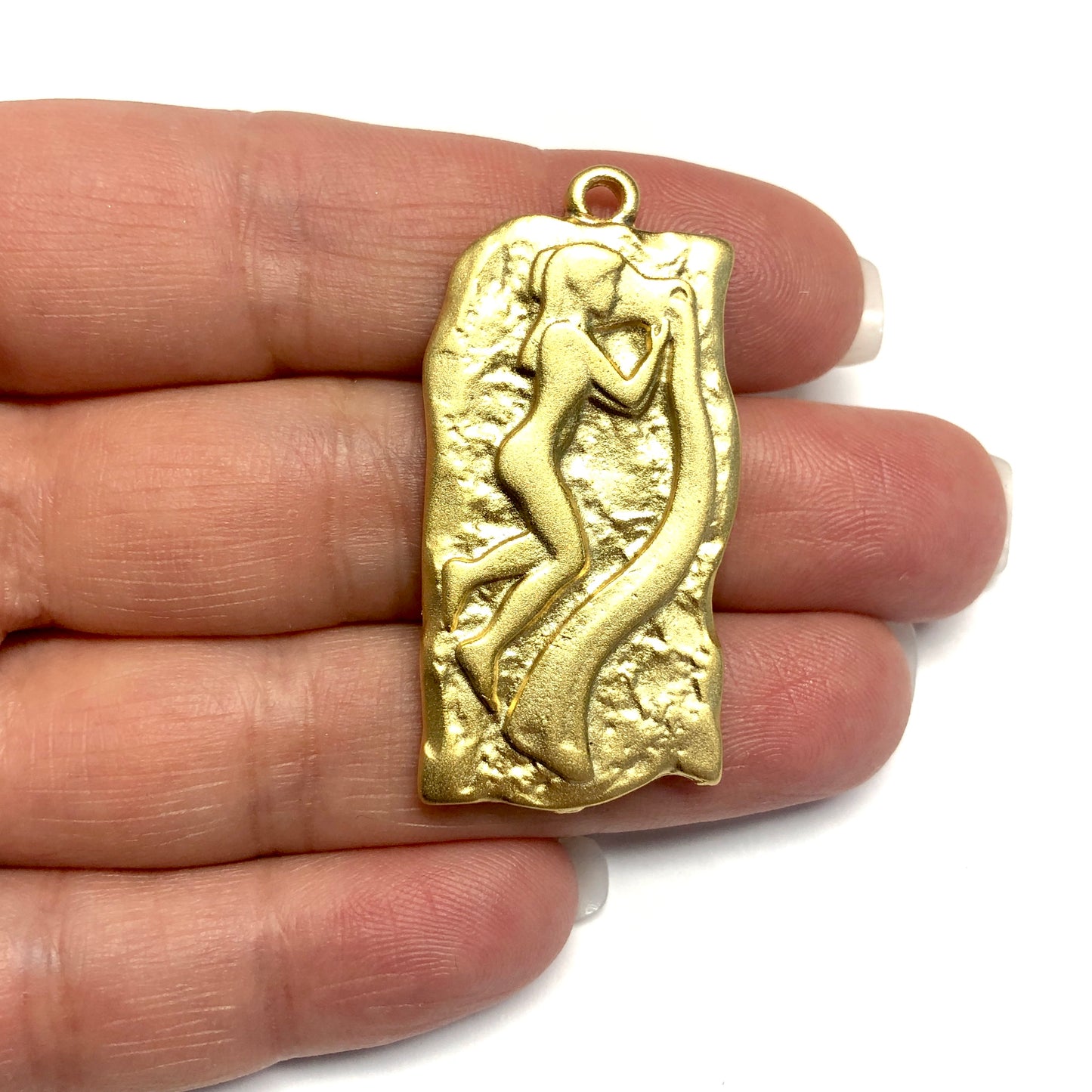 Matte Gold Plated Pendant -30 (Large)