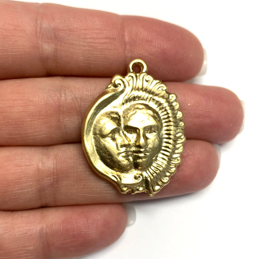 Matte Gold Plated Pendant -30 (Large)