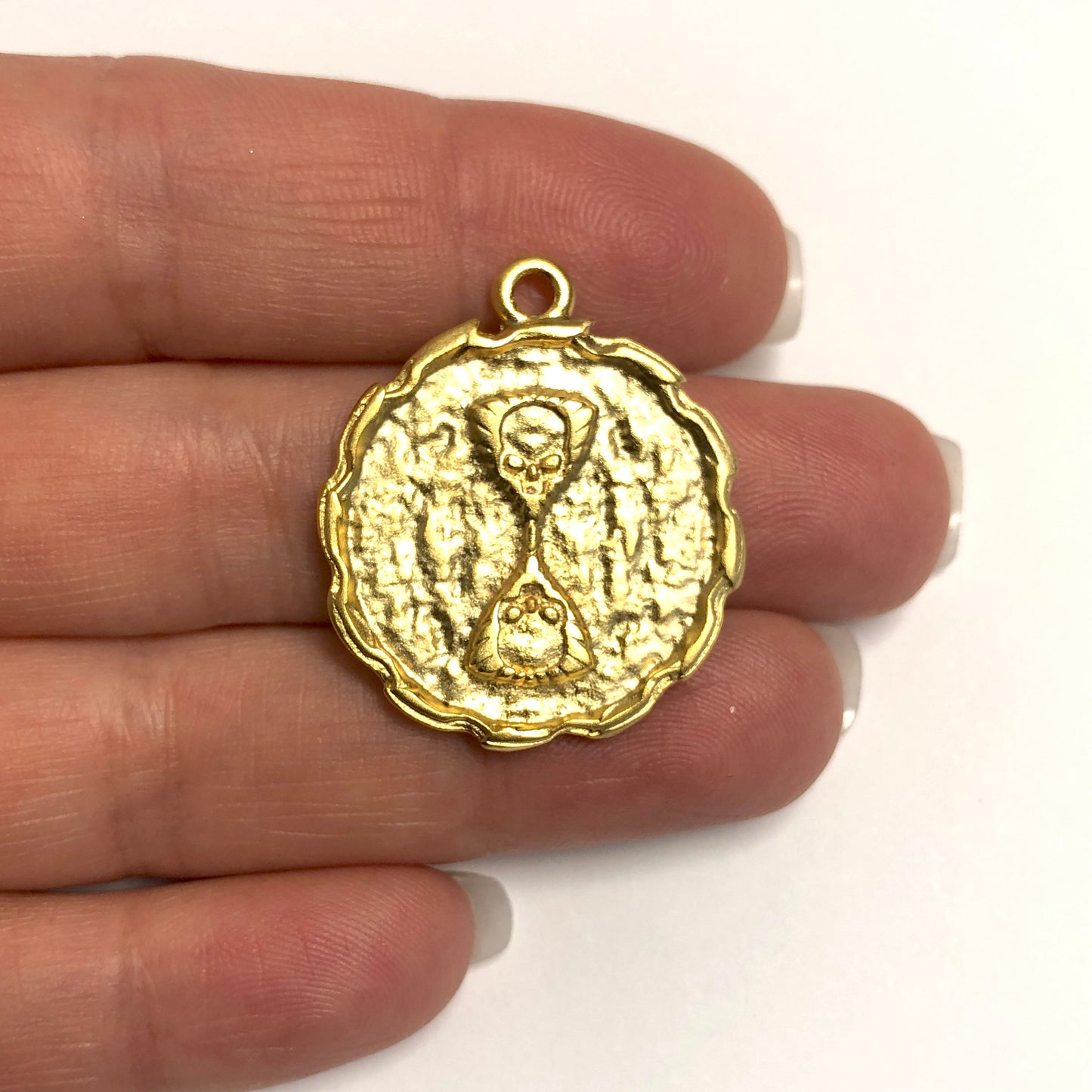 Matte Gold Plated Pendant -30 (Large)