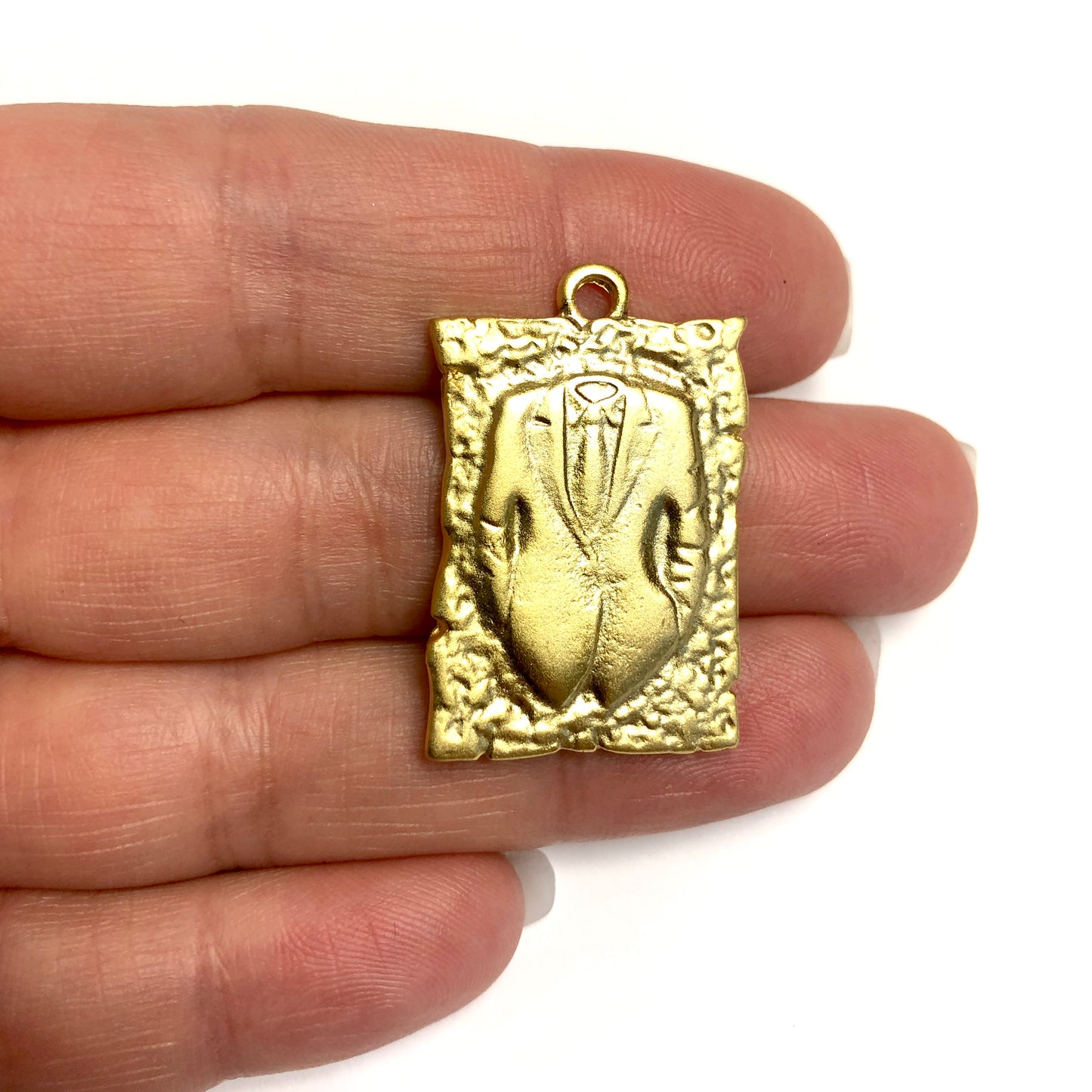 Matte Gold Plated Pendant -30 (Large)