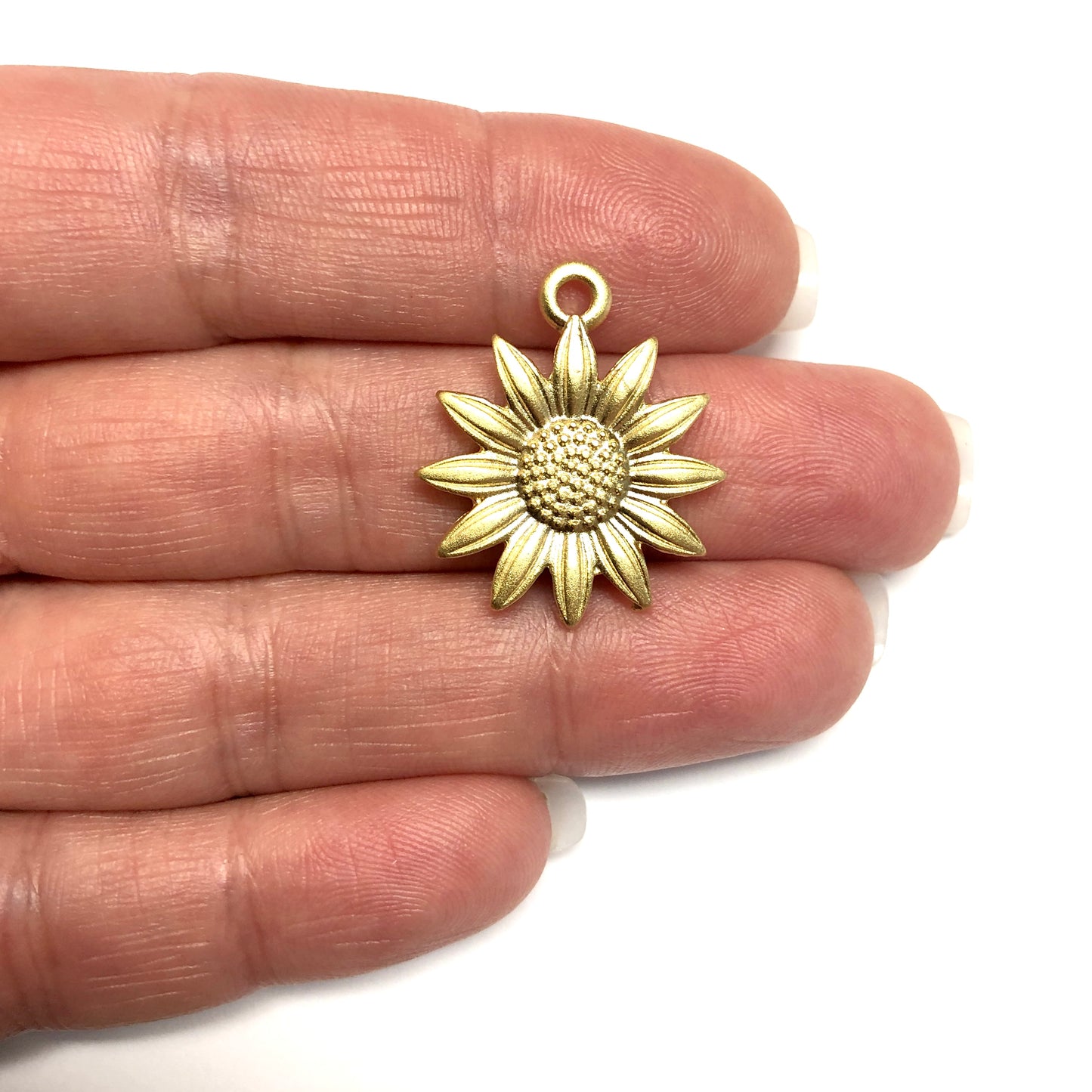 Mat Altın Kaplama Kolye Ucu -087