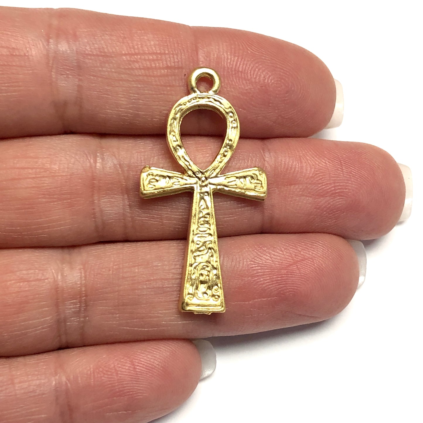 Matte Gold Plated Pendant -30 (Large)