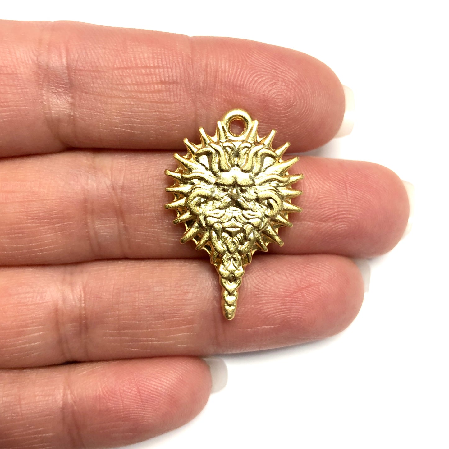 Mat Altın Kaplama Kolye Ucu -018