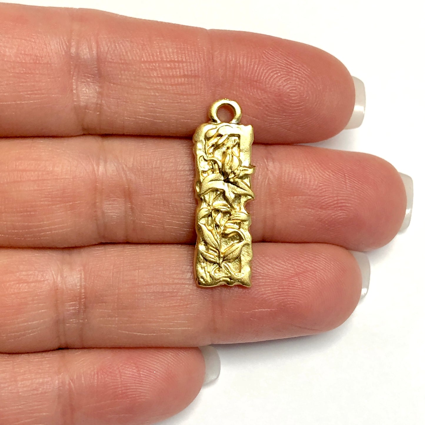 Matte Gold Plated Pendant -30 (Large)