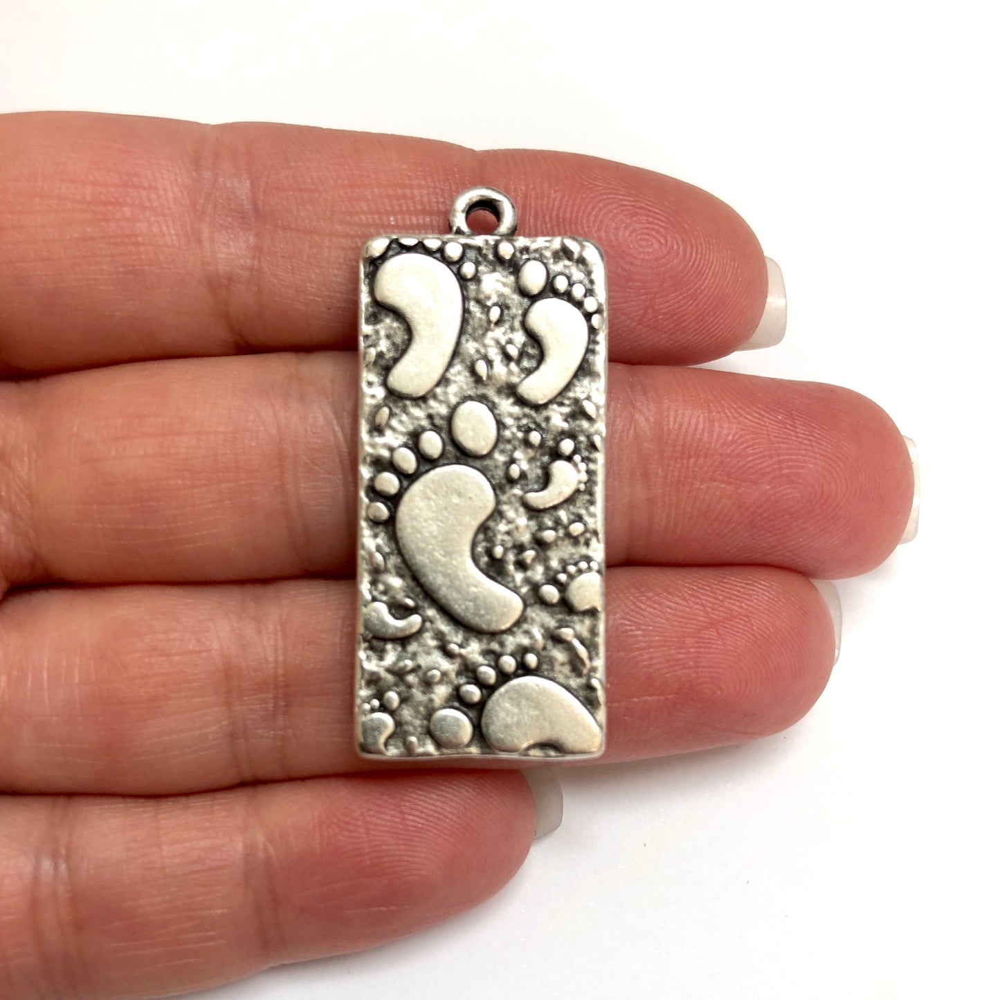 Antik Gümüş Kaplama Kolye Ucu -110