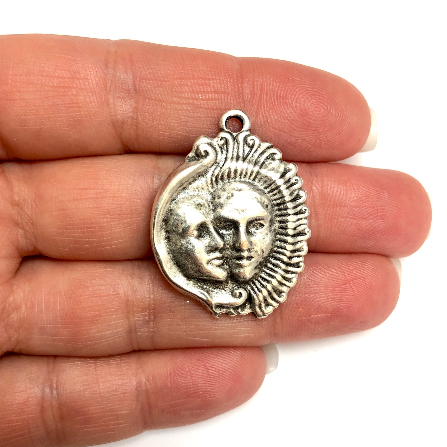 Antique Silver Plated Pendant -44