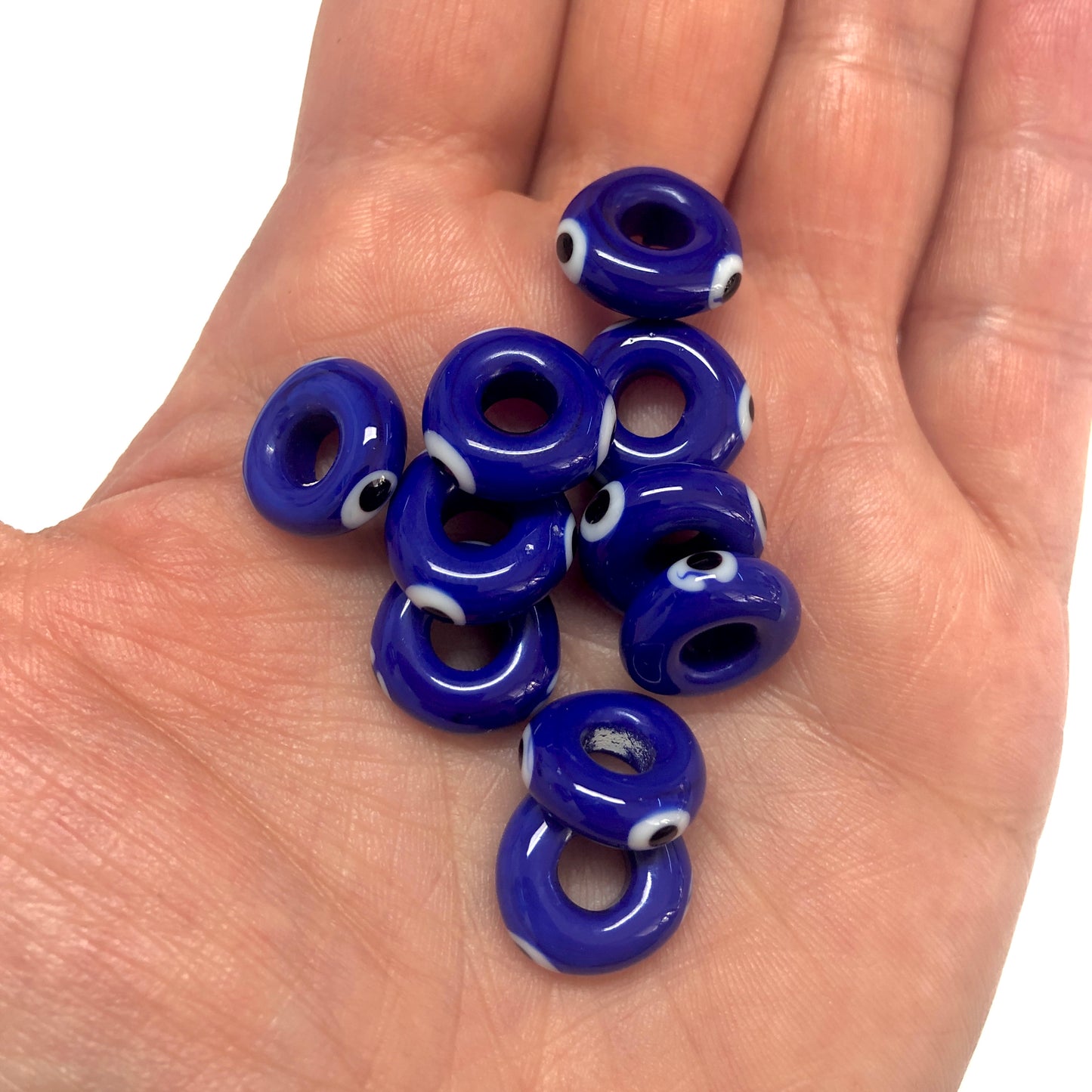 Murano Cam Nazar Rondel-Kobalt