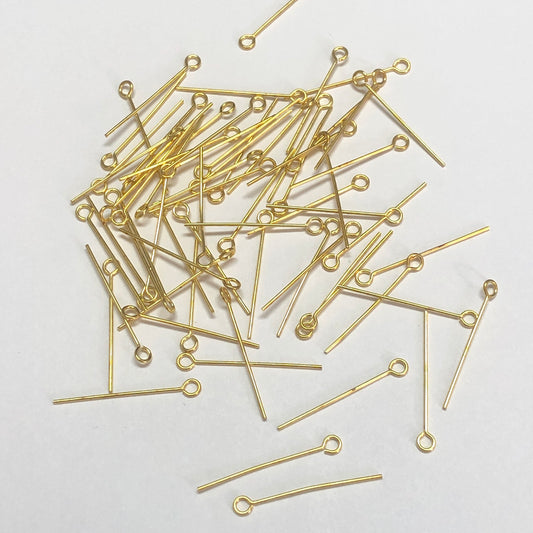 Sarı Pirinç 30mm Halkalı Çivi