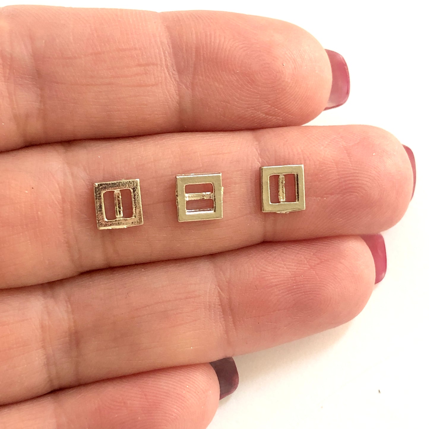 Pirinç Rodyum Kaplama Kare Ara Aparat