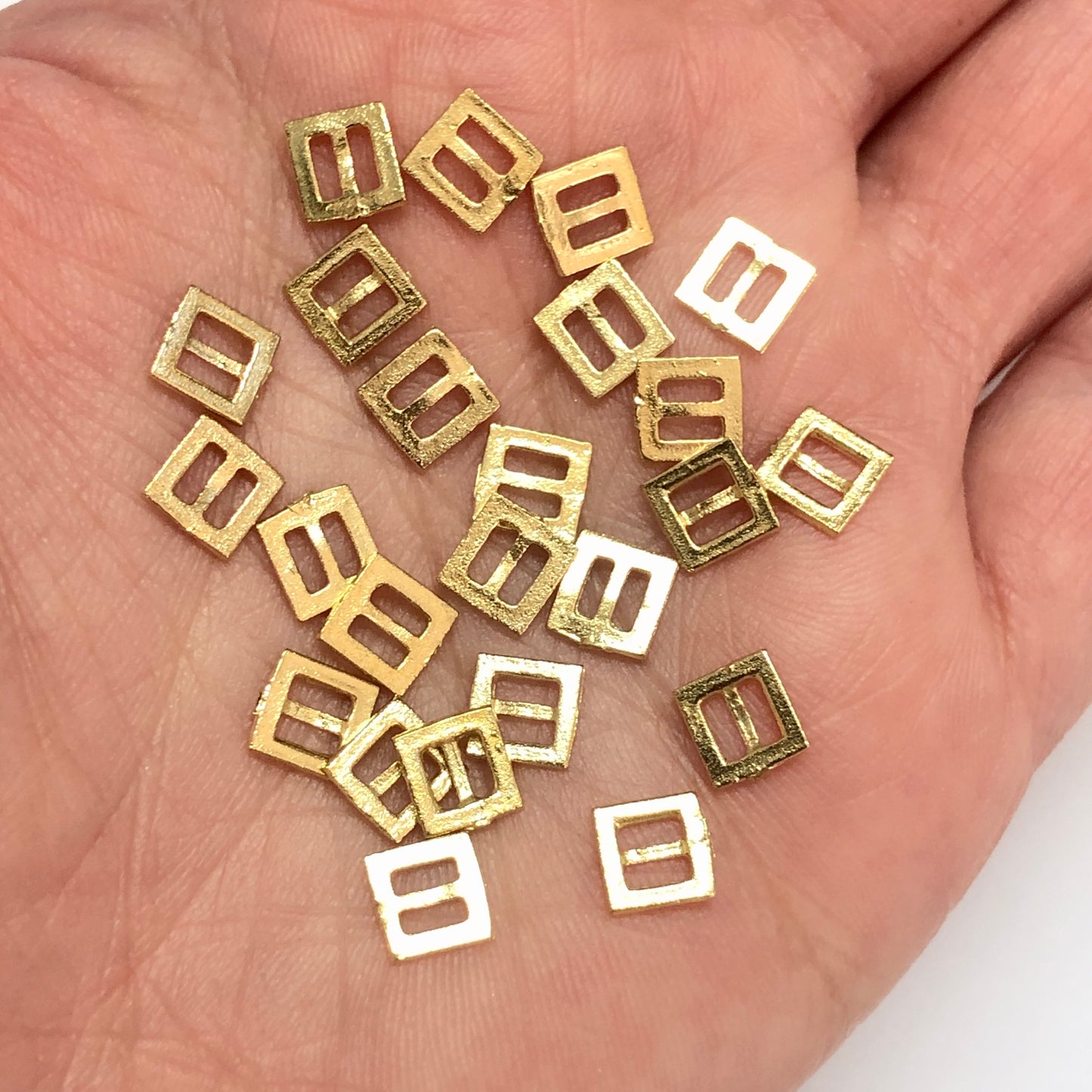 Parlak Altın Kaplama Pirinç Kare Ara Aparat