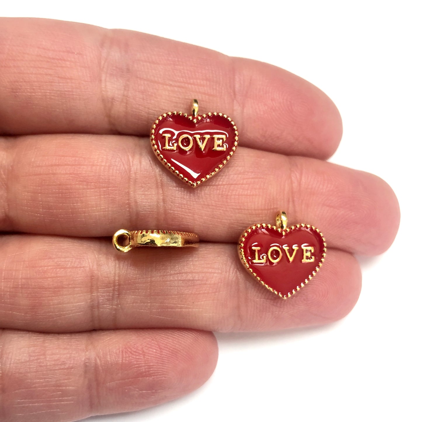 Gold Plated Enamel Frame Evil Eye Eye - 2