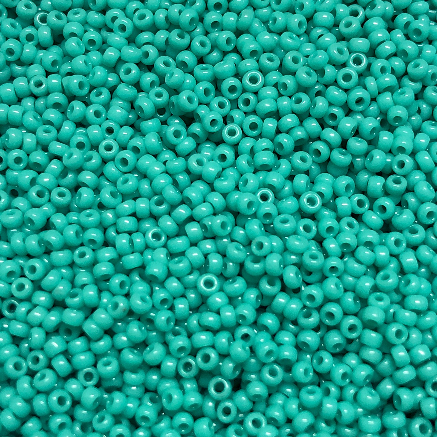 Miyuki Boncuk, MiyukiRoundBeads11/0-0412 Matted Opaque Turquoise Green