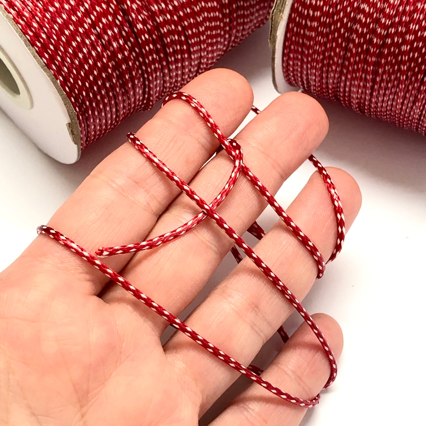 Kore İpi (Kırmızı-Beyaz) 1,5mm