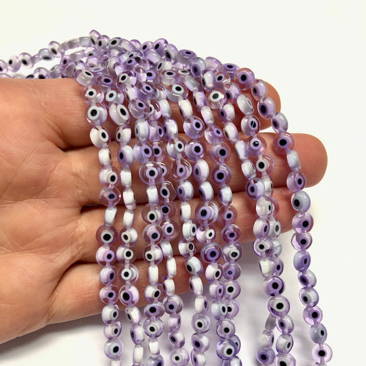 Evil Eye Beads Flat 6 mm -5