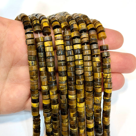 3x6mm Rondel Turquoise Howlite