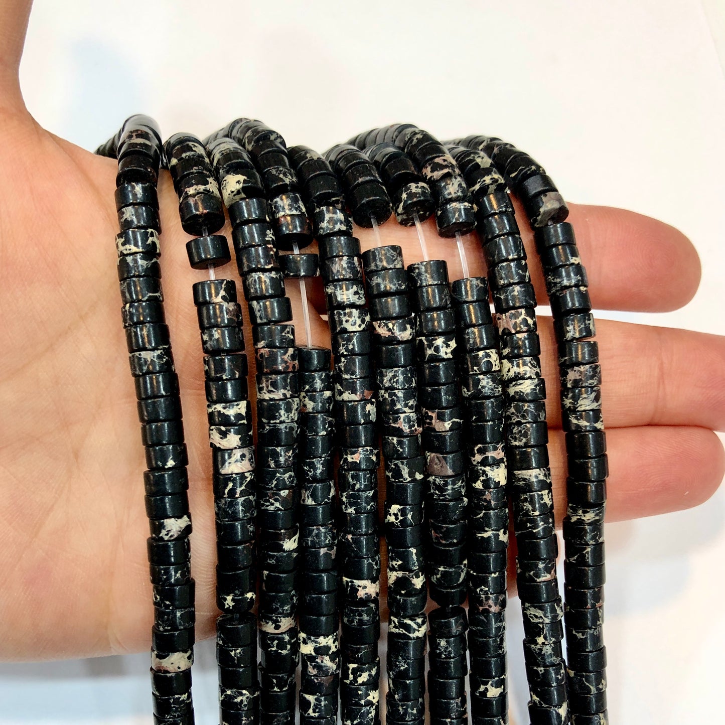 3x6mm Rondel Turquoise Howlite