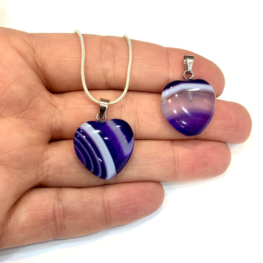 Kalp Kolye Ucu - 1 - Akik