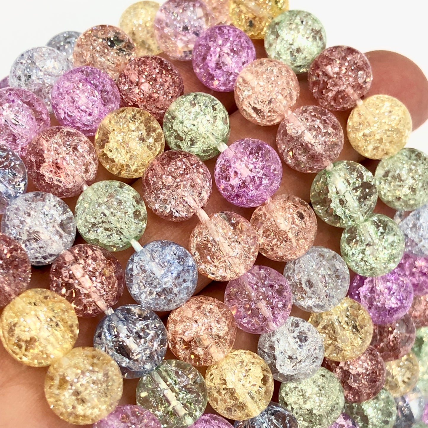 10 mm Yuvarlak Renkli Necef Taşı