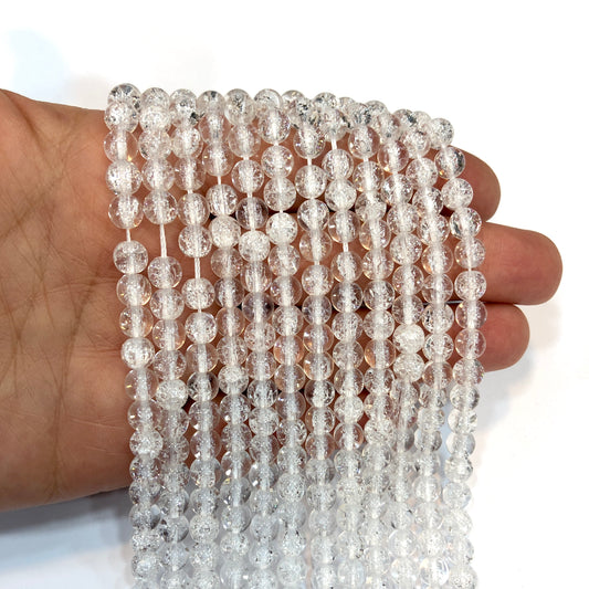 6 mm Yuvarlak Necef Taşı - Şeffaf