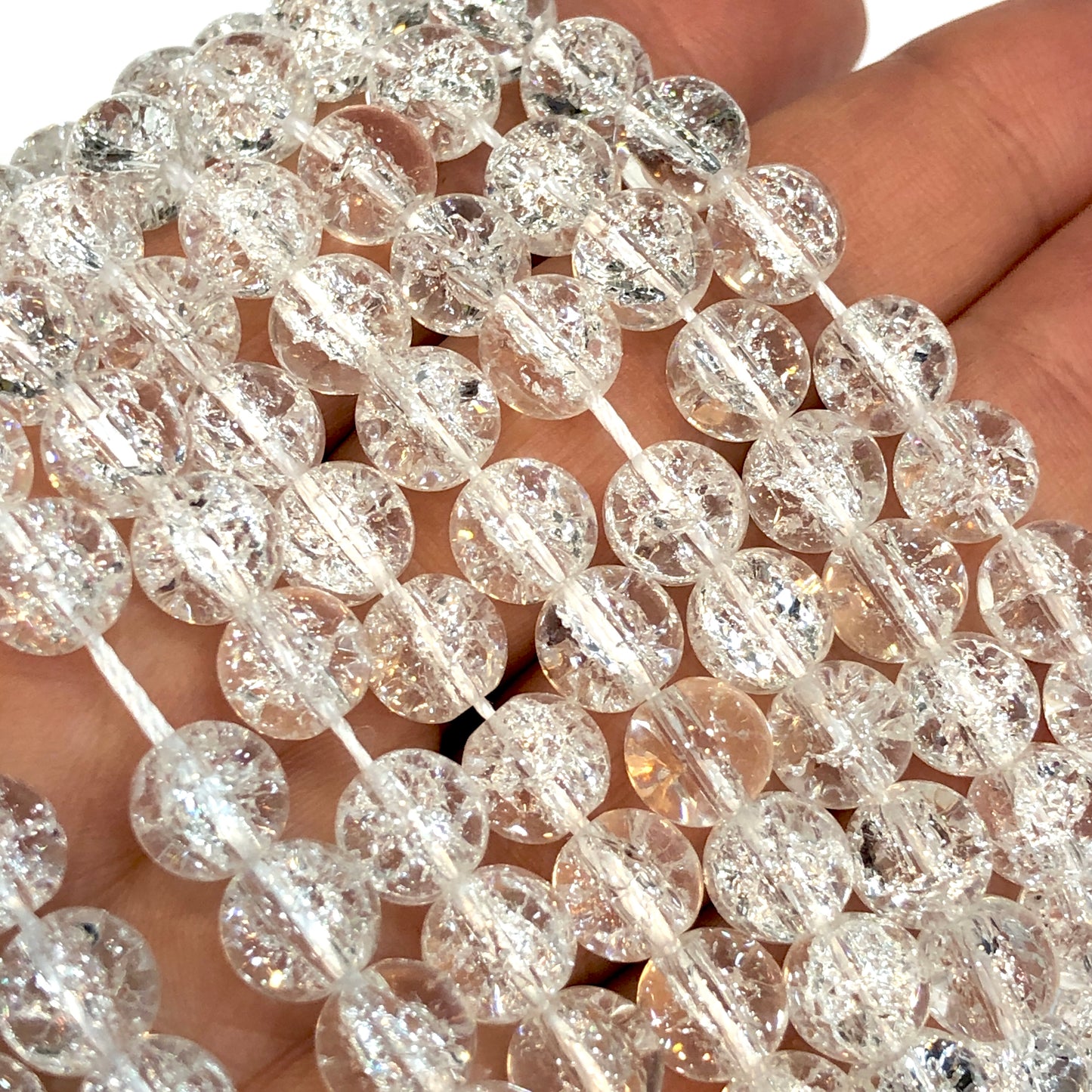 8 mm Yuvarlak Necef Taşı - Şeffaf