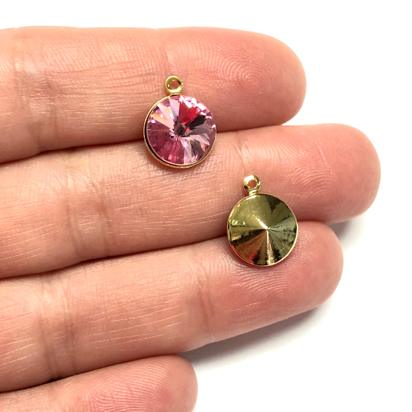 Vergoldeter Rivolli-Kristall – Rosa