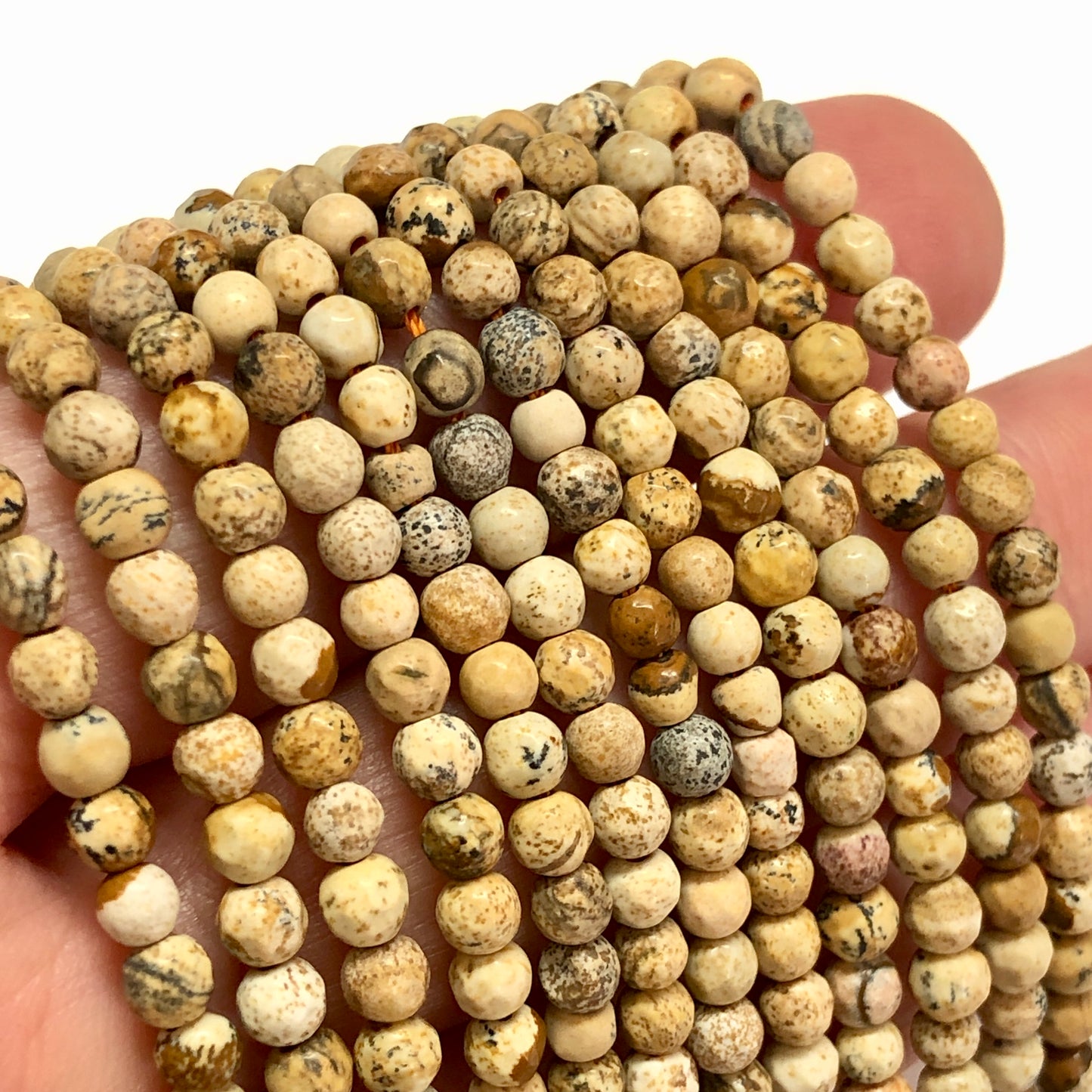 4 mm Faset Kesim Ağaç Jasper