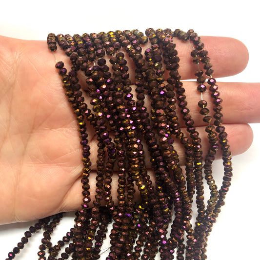 Kristal Boncuk, Çin Kristali-3mm-53-Janjan Eflatun