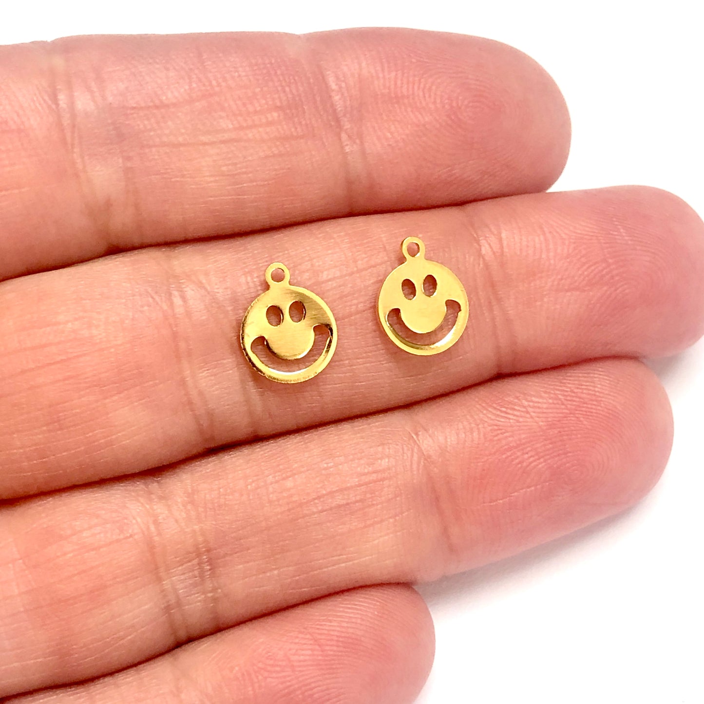 Gold-Plated Smiling Face Shaker - Small