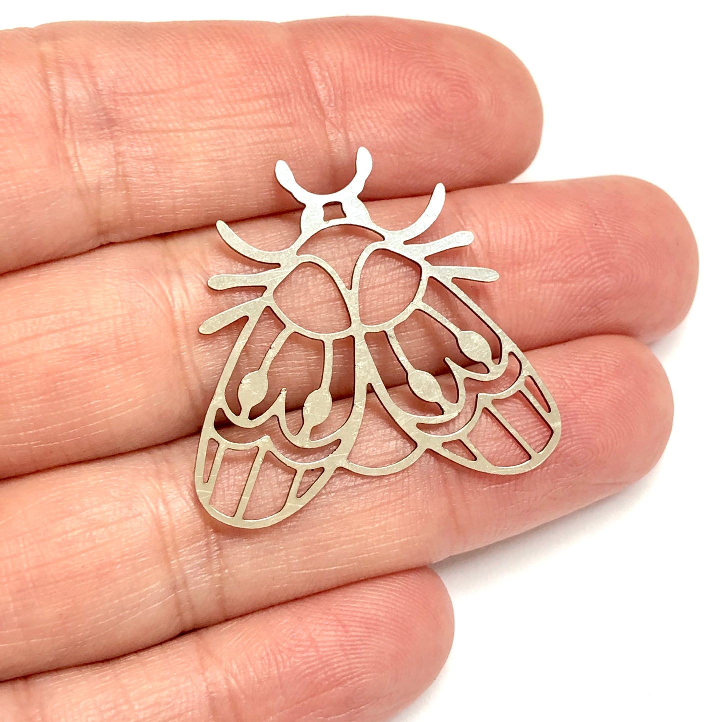 Paslanmaz Çelik, Mısır Sineği Kolye ucu (Stainless Steel Celestial Egyptian Fly Pendant)