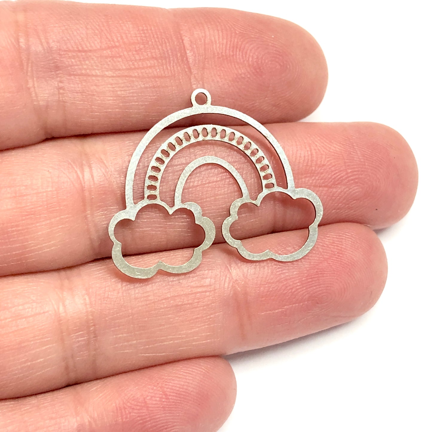 Paslanmaz Çelik, Gökkuşağı Kolye ucu (Stainless Steel Rainbow Pendant)