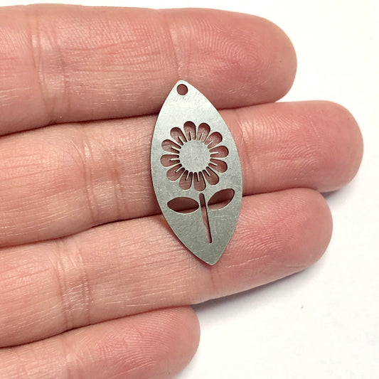 Stainless Steel Sunflower Pendant (Stainless Steel Sunflower Pendant)