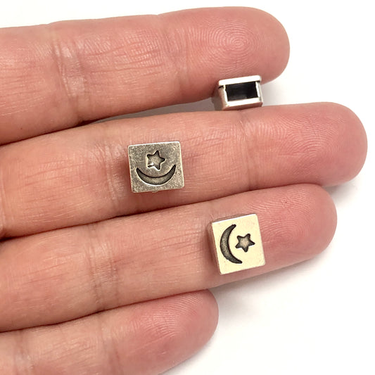 Antique Silver Plated Bracelet Attachment - 1