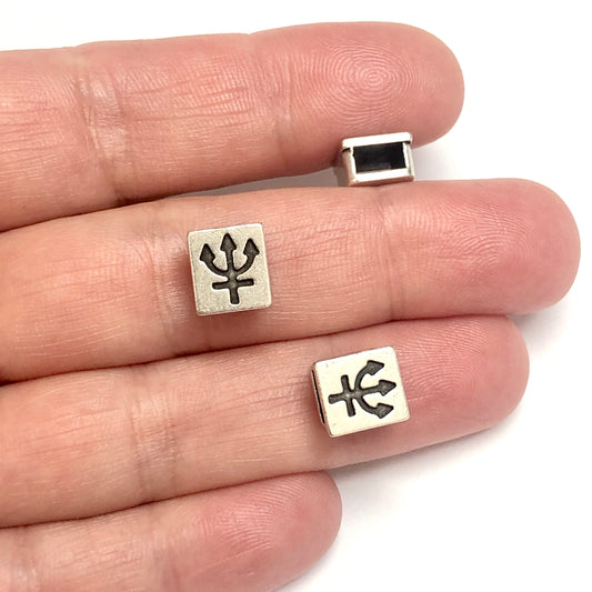 Antique Silver Plated Bracelet Attachment - 8