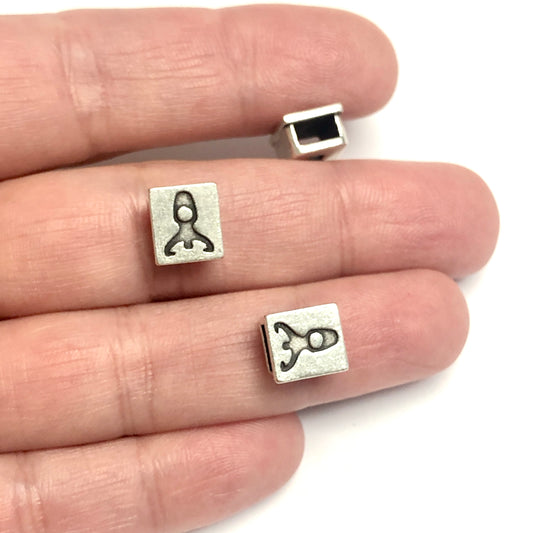 Antique Silver Plated Bracelet Attachment - 11