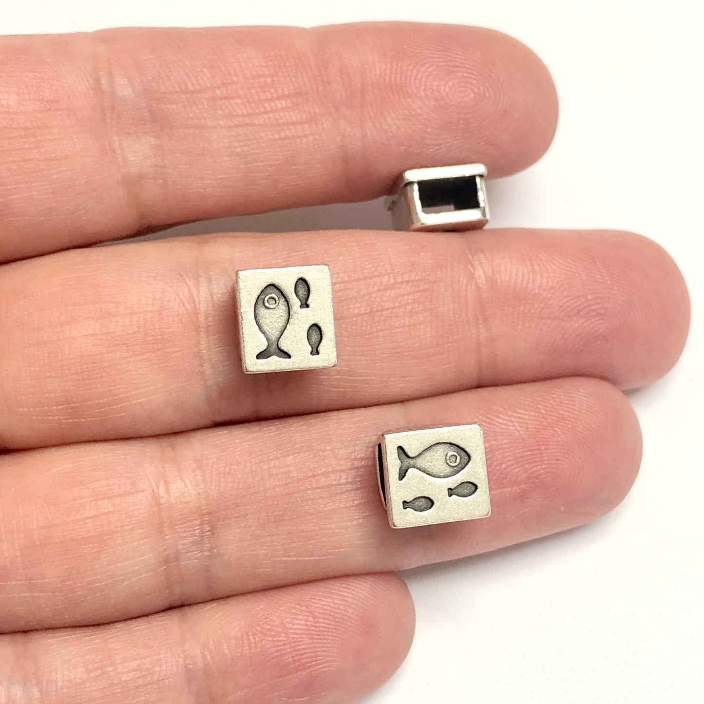 Antique Silver Plated Bracelet Attachment - 23