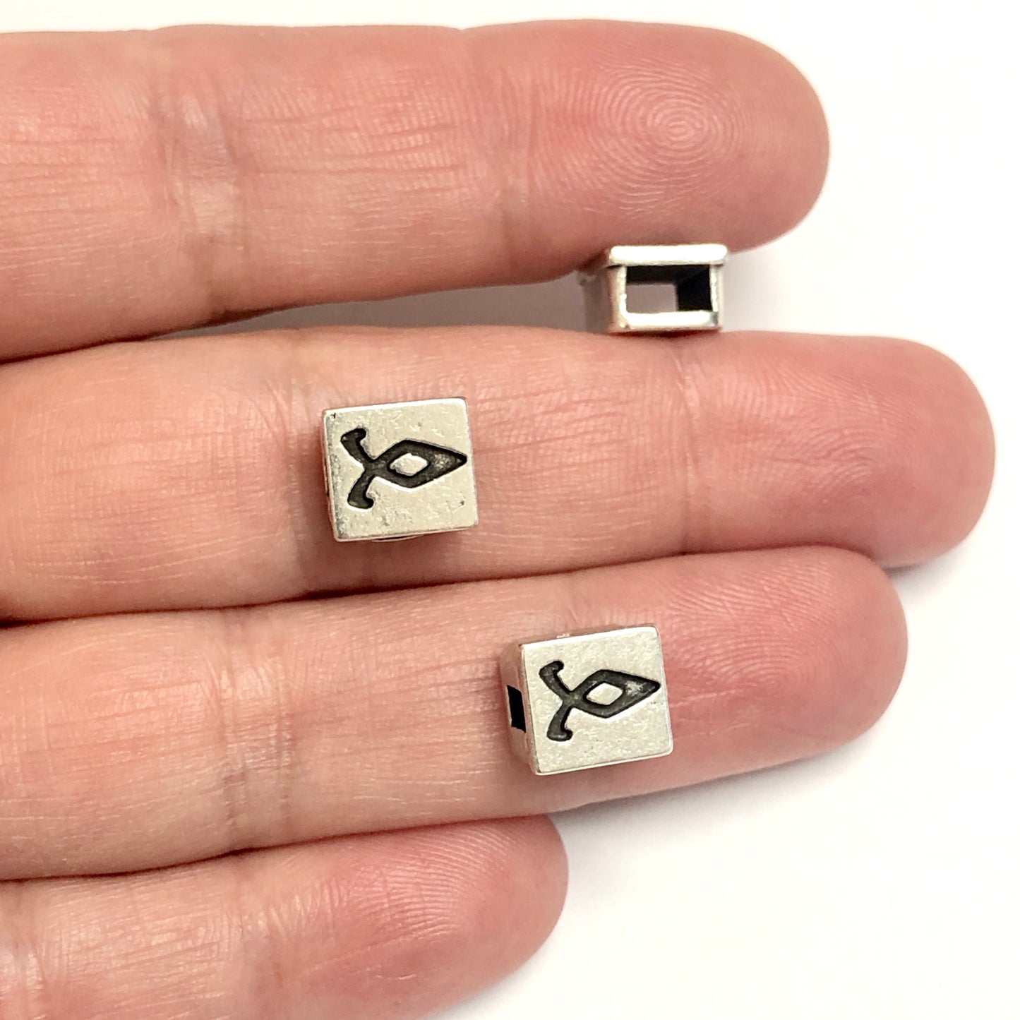 Antique Silver Plated Bracelet Attachment - 28