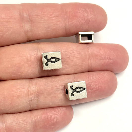 Antique Silver Plated Bracelet Attachment - 28