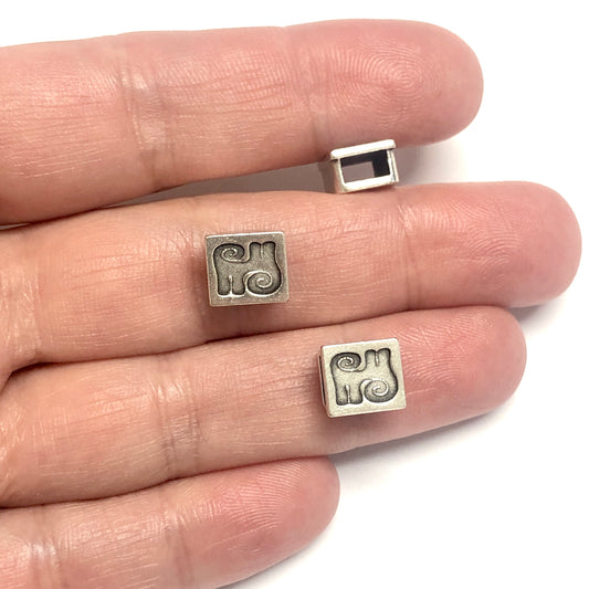 Antique Silver Plated Bracelet Attachment - 19