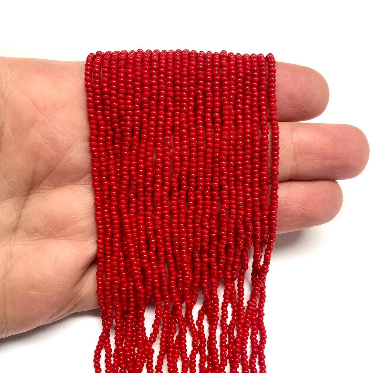 Preciosa Dizi Kum Boncuk 11/0 -93190-Opak Mercan Kırmızı