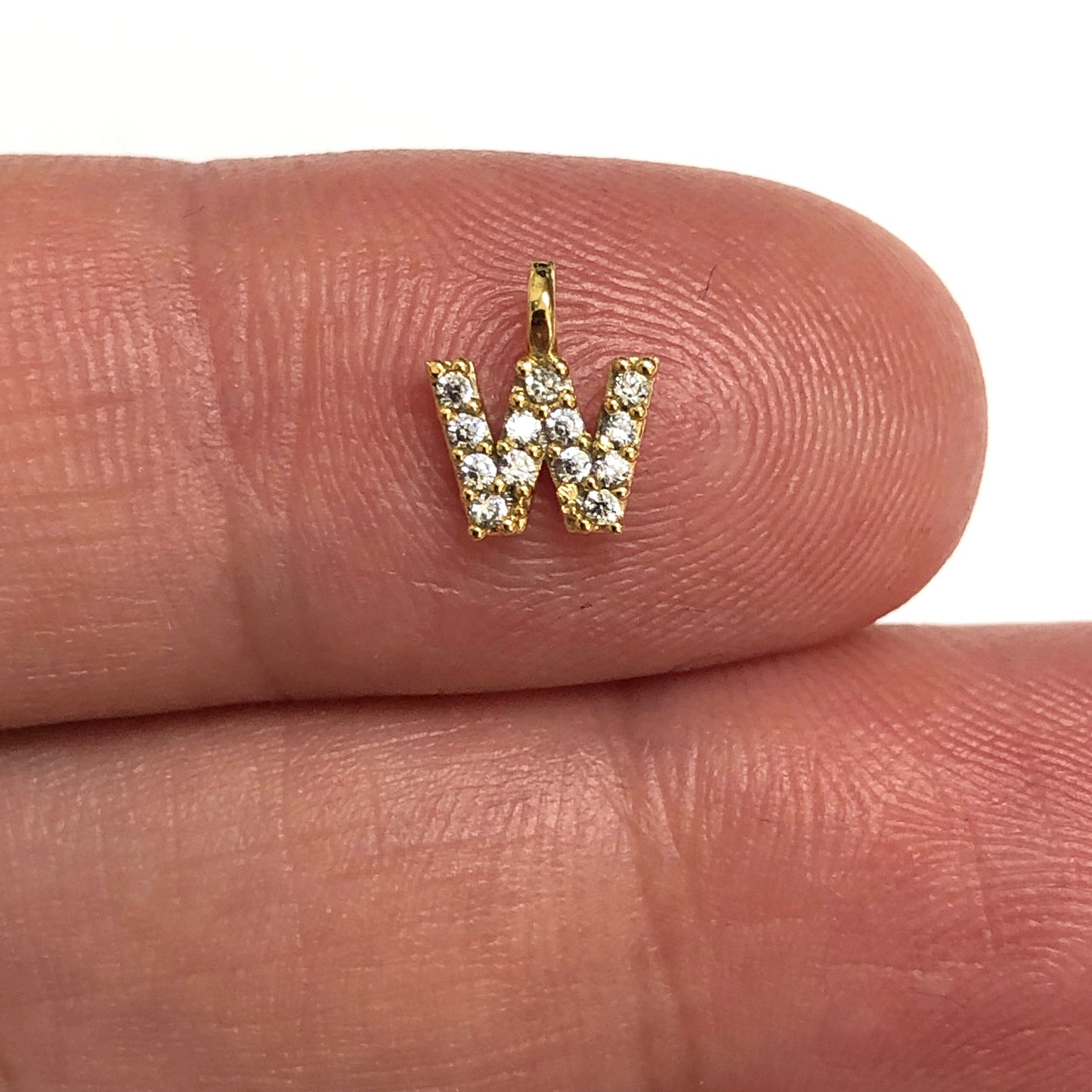 Altın Kaplama Zirkon Taşlı Harf