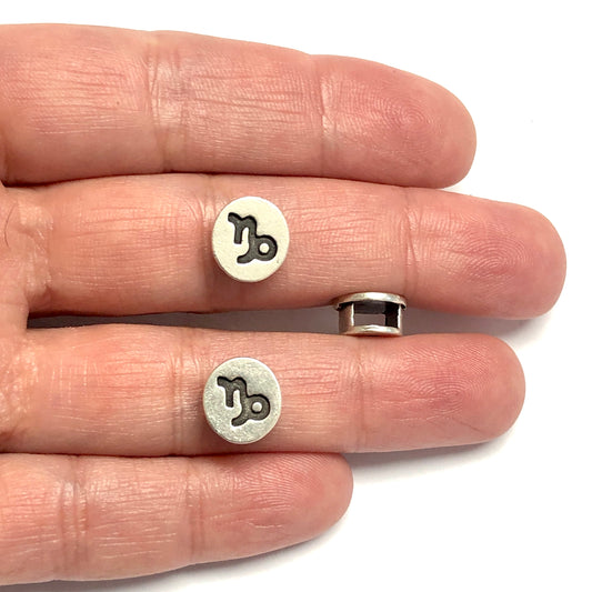 Antik Gümüş Kaplama Burçlar - Oğlak